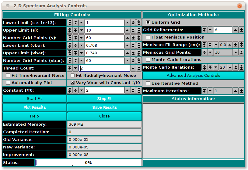 2DSA Analysis Vary Vbar Control